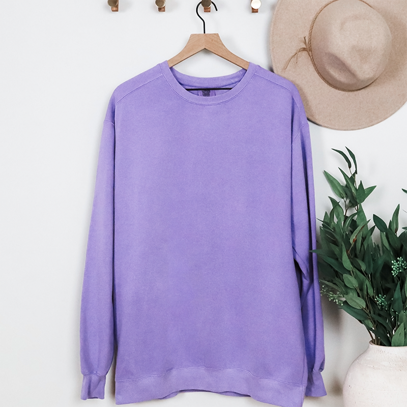 Comfort Colors Garment-Dyed Sweatshirt - Violet