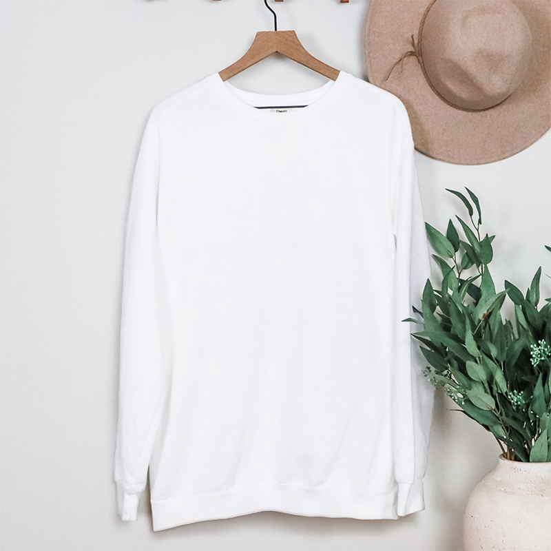 Comfort Colors Garment-Dyed Sweatshirt - White