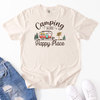 Camping Is My Happy Place Transfer - T-SHIRT SIZE