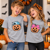 Checkerboard Pumpkin Boy Transfer