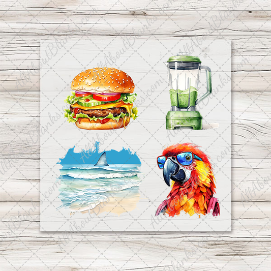 Cheeseburger Paradise 1 - COCKTAIL NAPKIN SIZE