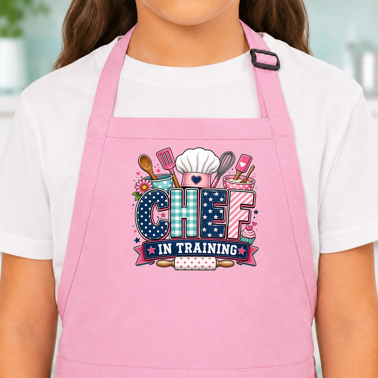 Chef In Training Transfer - Girly Navy
