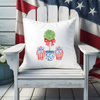 Chinoiserie Patriotic Topiary Transfer