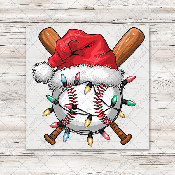 Christmas Baseball Transfer
