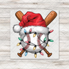 Christmas Baseball Transfer