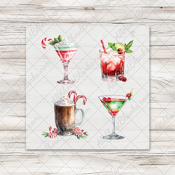 Christmas Cocktails 1 - COCKTAIL NAPKIN SIZE