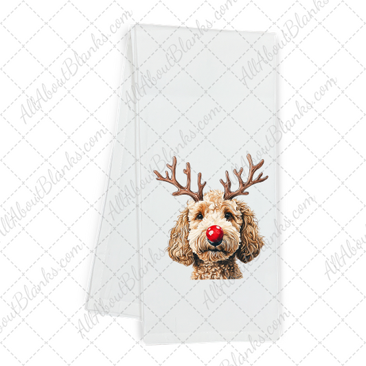 Christmas Golden Doodle Head DTF Transfer