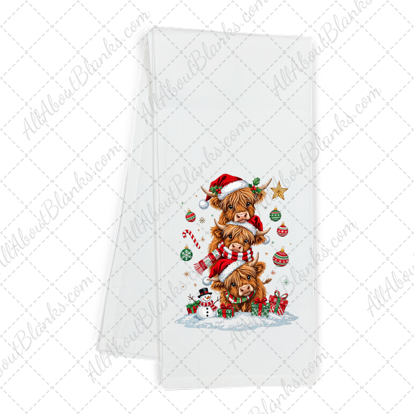 Christmas Highland Cows Trio Stack Transfer