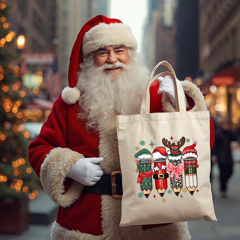 Christmas Teacher Pencils Coquette Transfer