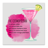 Kitchen Towel Cocktail Recipe Transfer - Cosmopolitan