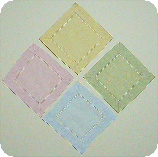 Solid Pastel 6x6 Cocktail Napkins