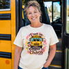 Coffee & Chaos Leopard Bus Driver T-Shirt Transfer