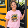 Coffee & Chaos Leopard Bus Driver T-Shirt Transfer