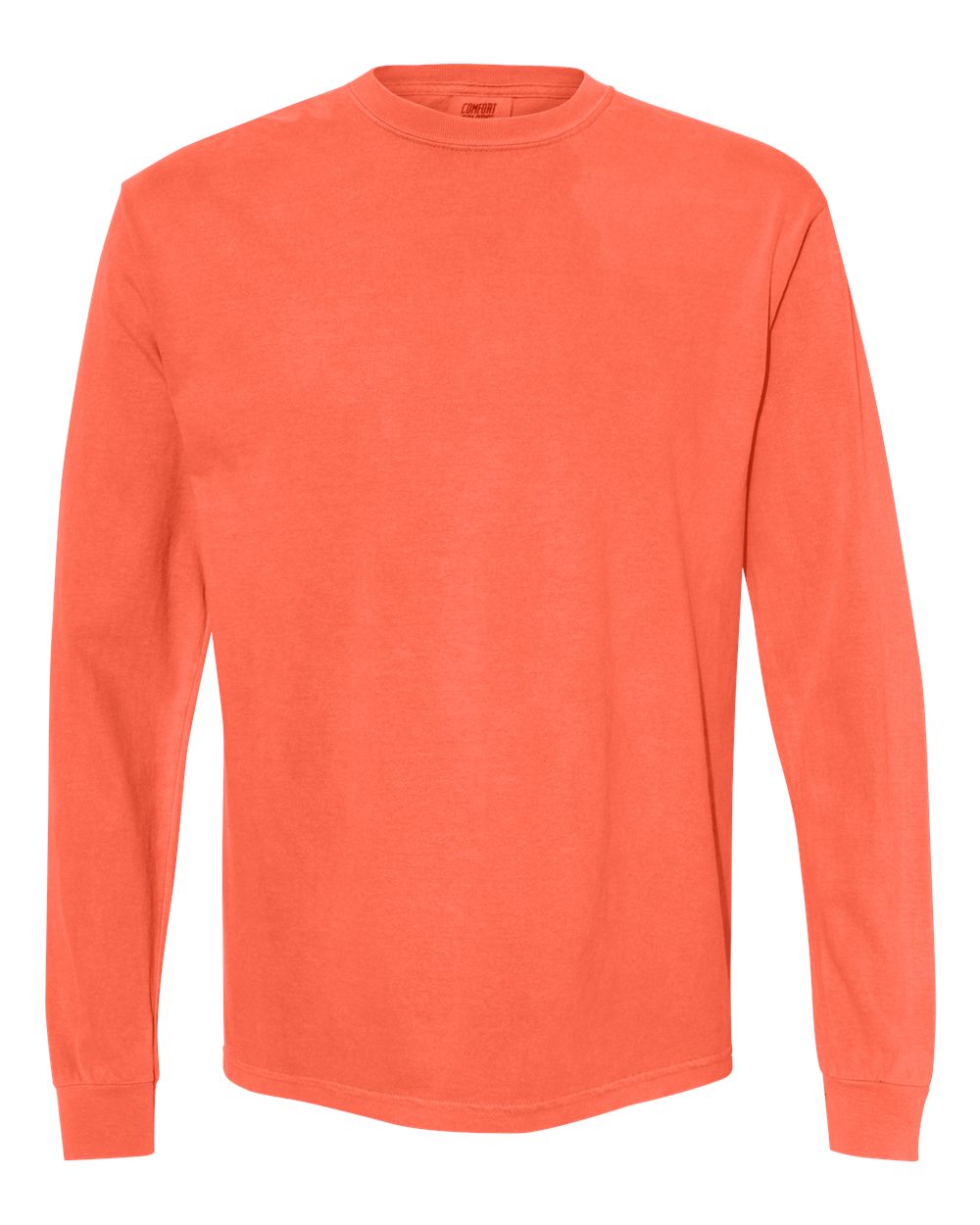 Comfort Colors Adult Heavyweight Long-Sleeve Tee - Neon Red Orange