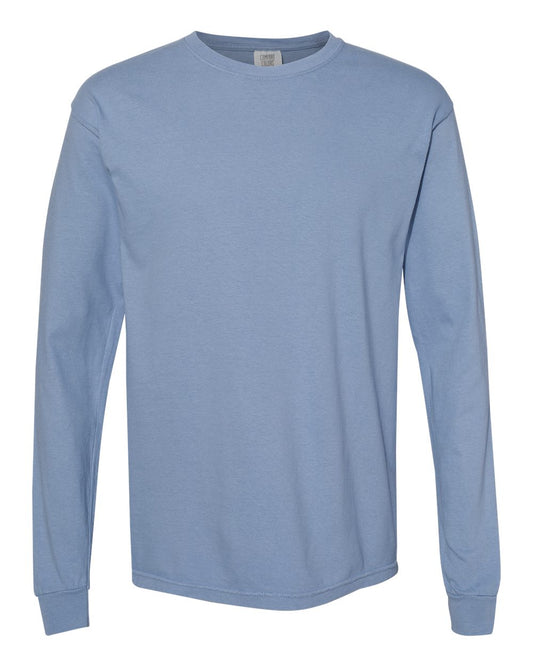 Comfort Colors Adult Heavyweight Long-Sleeve Tee - Washed Denim