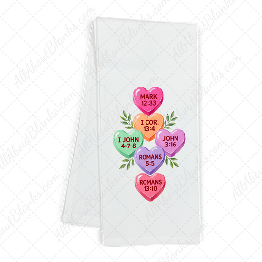 Conversation Hearts Love Bible Verses Transfer