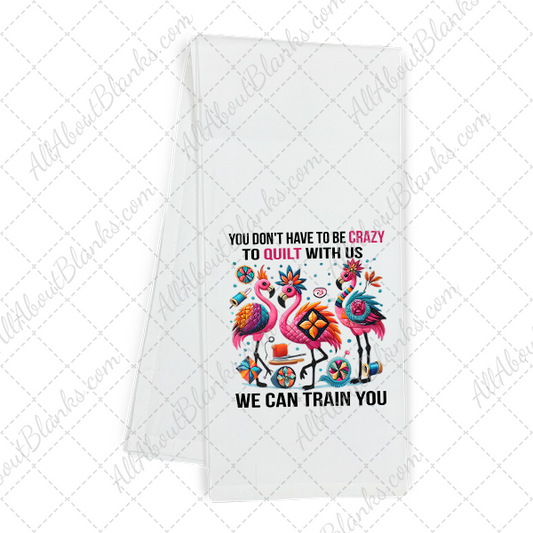 Crazy To Quilt Flamingos Transfer