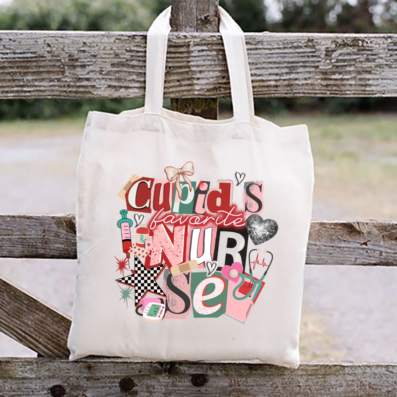 Cupids Favorite Nurse Mixed Media Transfer