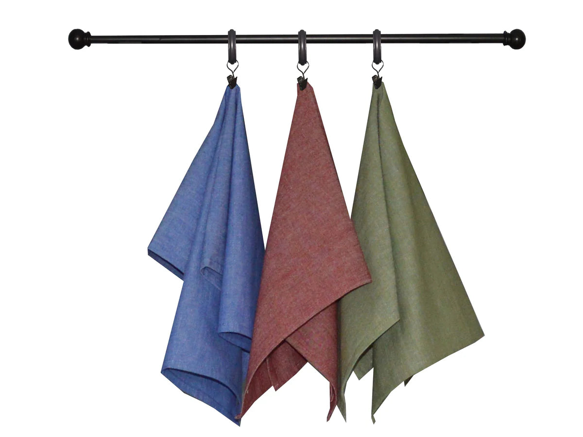 Chambray Solid Kitchen Towels