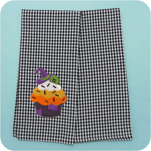 Black & White Mini-Check Kitchen Towel