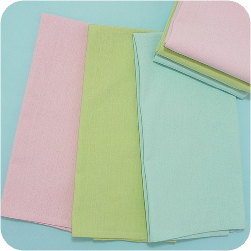 Solid Flat Weave Kitchen Towels