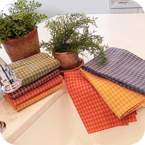 Windowpane Harvest Kitchen Towels