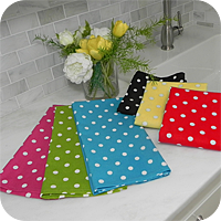 Polka Dot Cotton Kitchen Towel