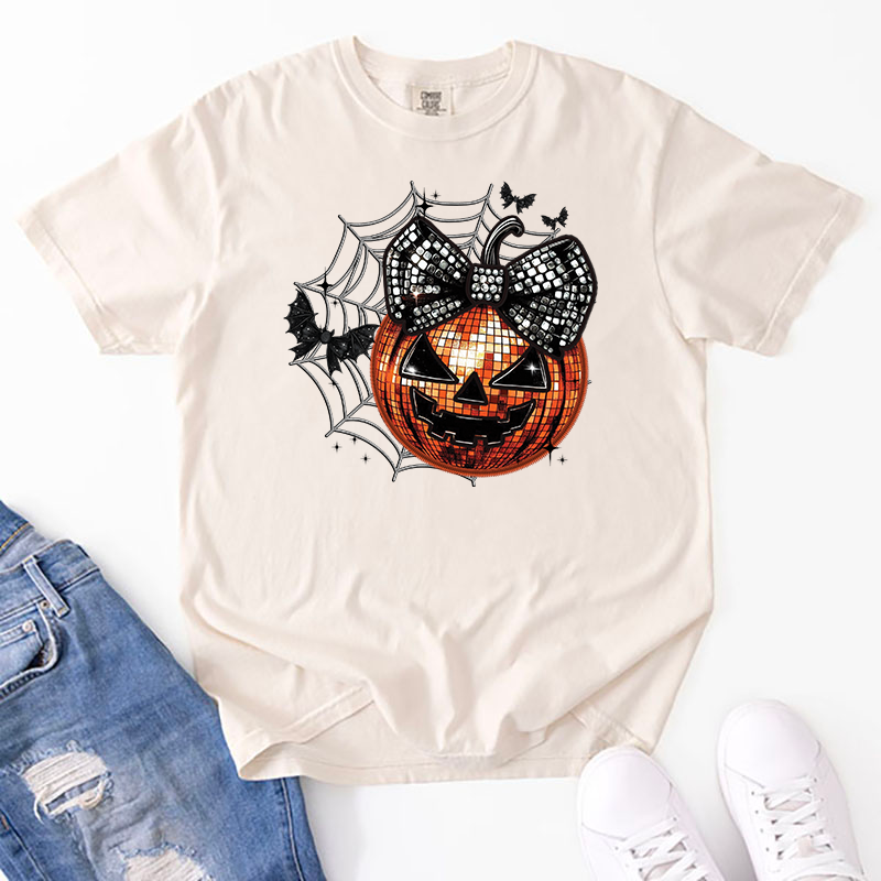 Disco Halloween Jack O'Lantern Transfer