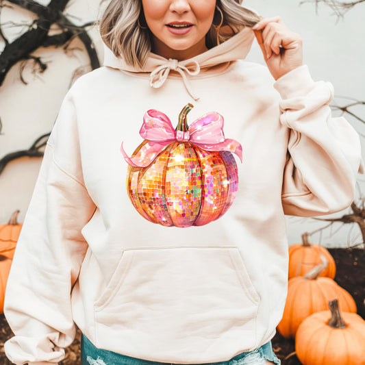 Disco Ball Pumpkin - SHIRT SIZE DTF Transfer