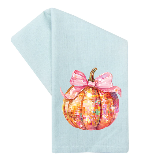 Disco Ball Pumpkin - TOWEL DTF Transfer