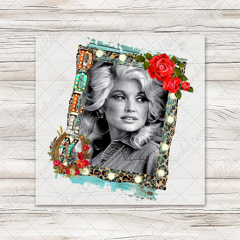 Dolly Floral Picture Frame Transfer