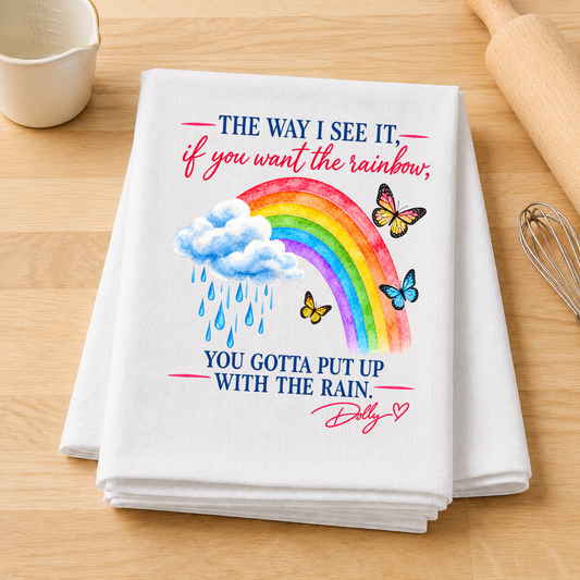 Dolly Rainbow Quote Transfer