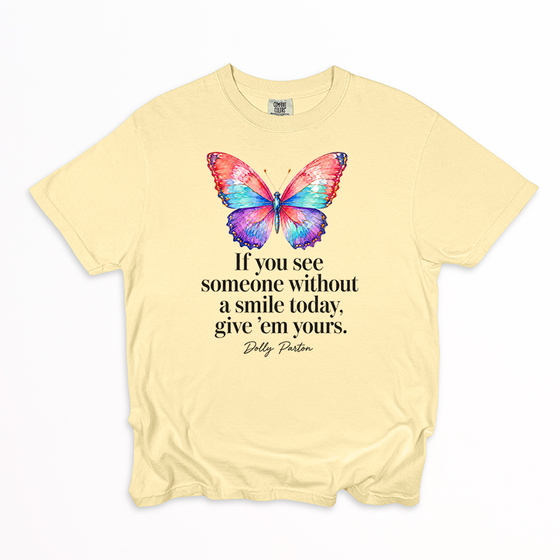 Dolly Parton Smile Transfer - T-SHIRT SIZE