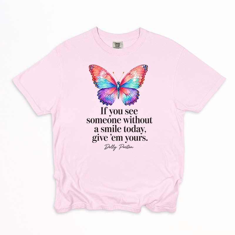 Dolly Parton Smile Transfer - T-SHIRT SIZE