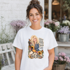 Dolly Sunflowers Smile 2026 Distressed Transfer