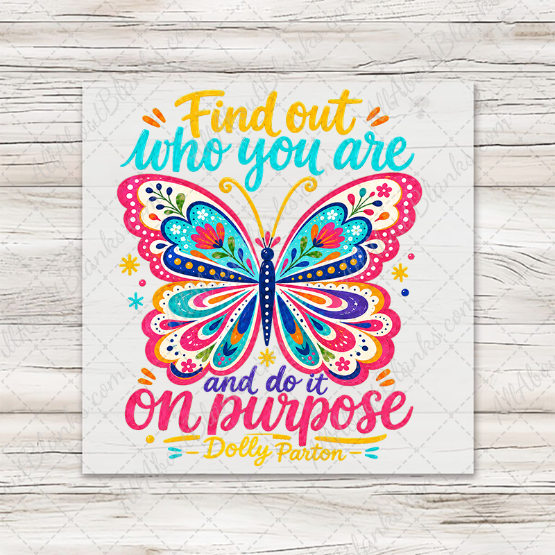 Dolly Find Out Who Your Are Handpainted Look Transfer