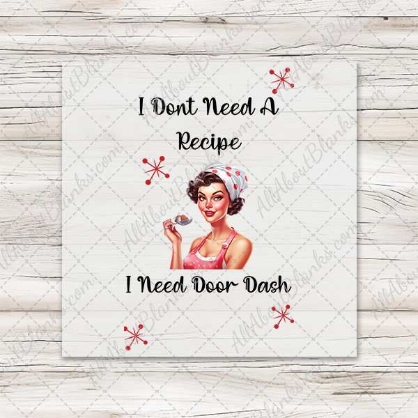Door Dash Retro Housewife Transfer