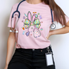 Easter Bunny Ears Nurse Coquette Transfer - T-SHIRT SIZE