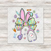 Easter Bunny Ears Nurse Coquette Transfer - T-SHIRT SIZE