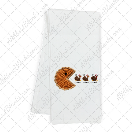 Faux Yarn Pumpkin Pie Pacman Wobble Transfer