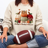 Faux Yarn Stacked Pumpkin Transfer - T-SHIRT SIZE