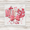 Faux Yarn Valentines Nurse Transfer