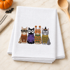 Faux Yarn Halloween Cats Transfer