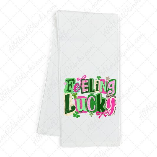 Feeling Lucky Cutout Letters Transfer