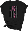 Fight Breast Cancer Flag DTF Transfer - T-SHIRT SIZE