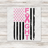 CUSTOM PERSONALIZED Fight Breast Cancer Flag Support Squad Transfers