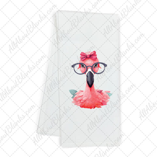 Flamingo With Glasses DTF Transfer