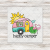 Flamingo Happy Camper Transfer