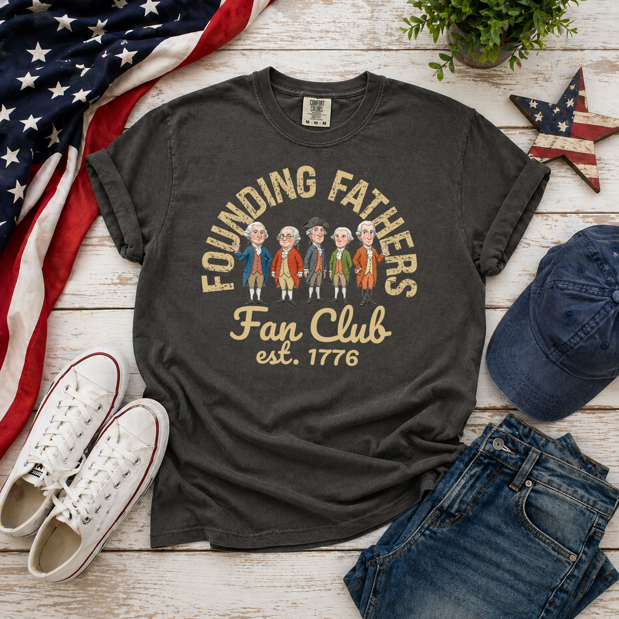 Founding Fathers Fan Club Transfer - T-SHIRT SIZE