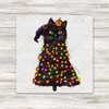Funny Black Cat Halloween Transfer